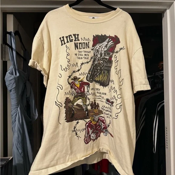 Warren Lotas “High Noon” T-Shirt - Cream - Graphic Tee